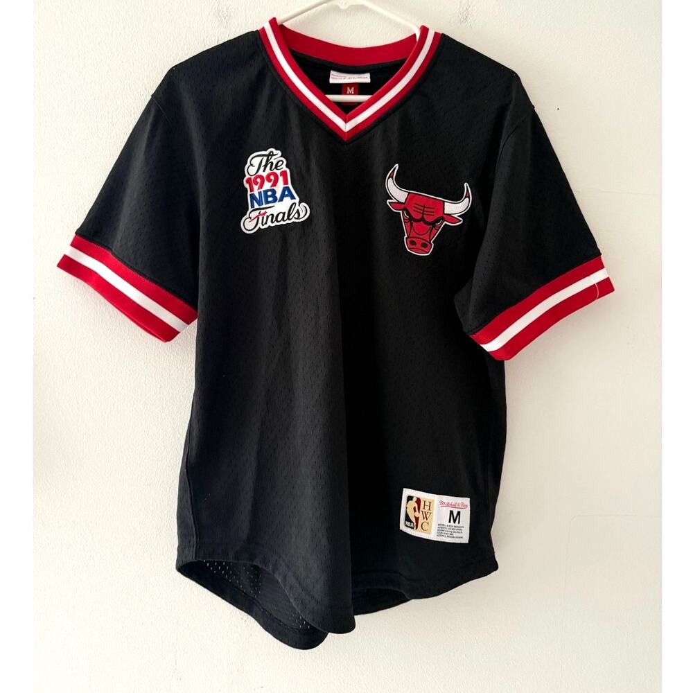 Mitchell & Ness NBA HWC Chicago Bulls 1991 NBA Finals Jersey Shirt Size M NWOT